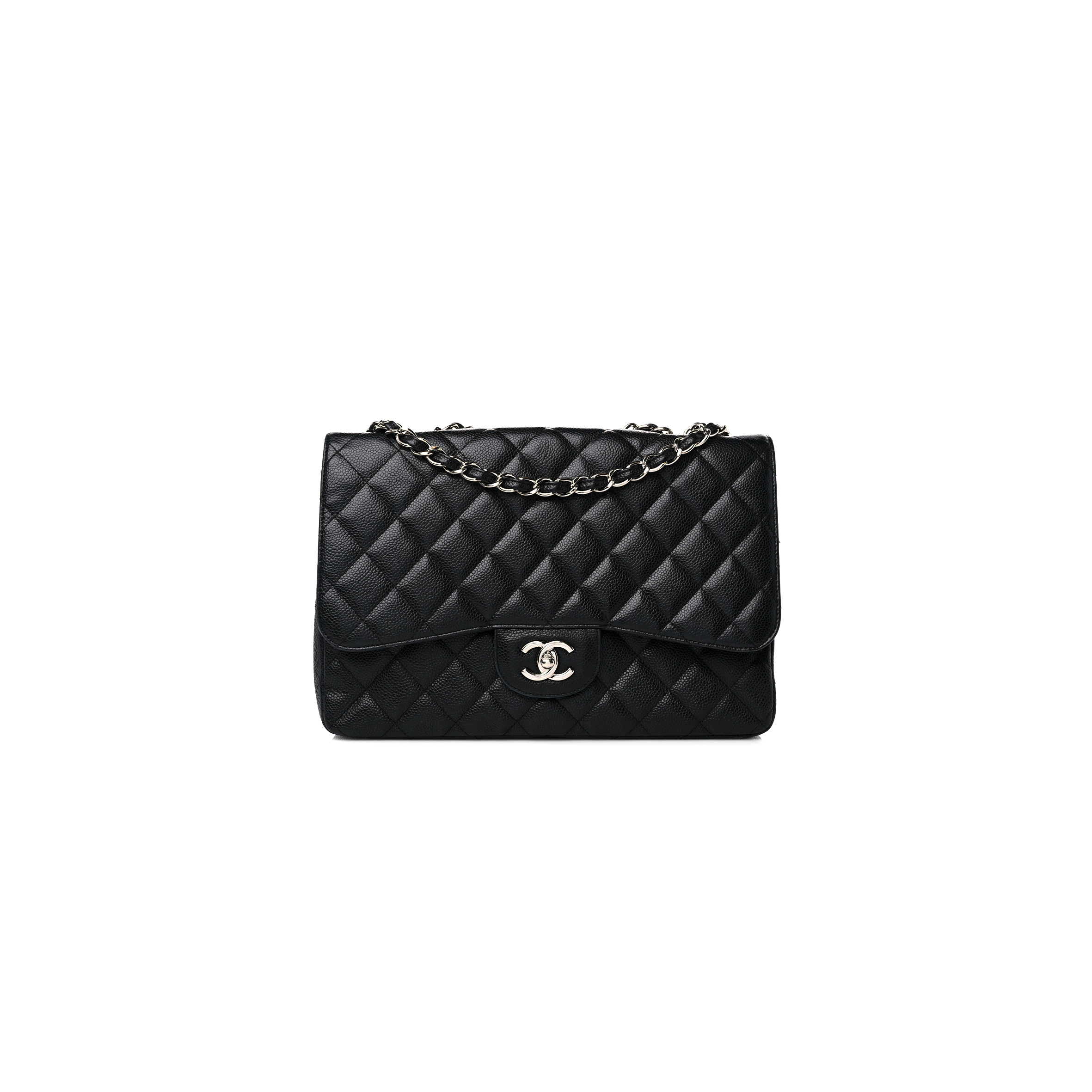 CHANEL CAVIAR QUILTED JUMBO SINGLE FLAP 1190800 (30*20*8cm)